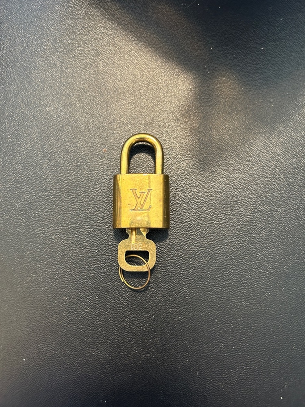 Louis Vuitton Gold Padlock Key Holder Charm